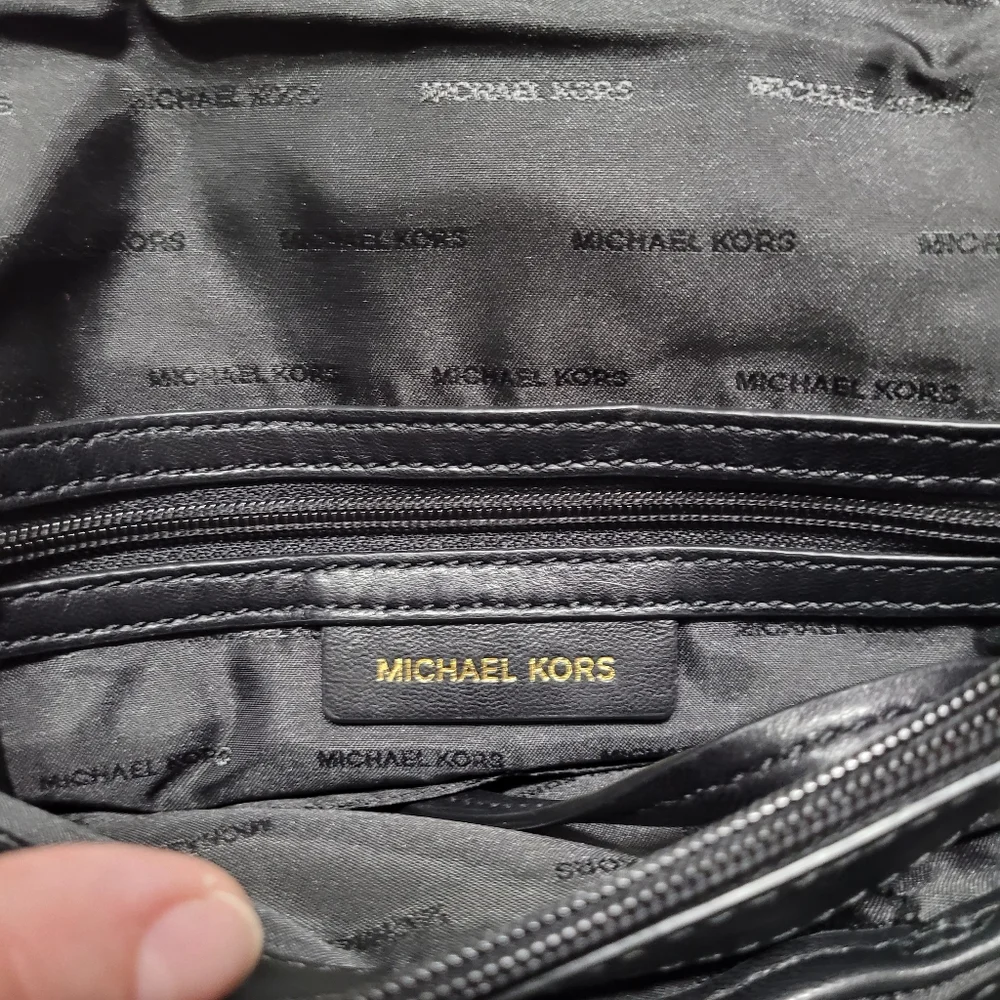 Michael Kors Black Leather Quilted Sloan Bag